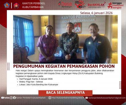 KOORDINASI INTENSIF: SINERGI PEMERINTAH DESA DAN KADIS DLH BULELENG TERKAIT PEMANGKASAN POHON