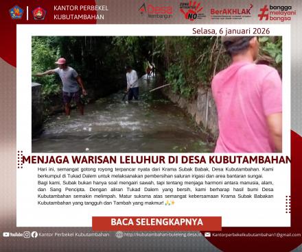 Jaga Kelestarian Alam, Krama Subak Babakan Gelar Aksi Bersih Sungai Tukad Dalem