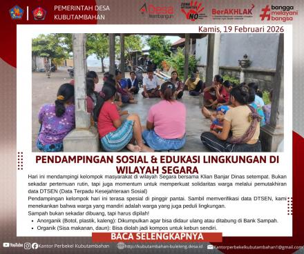MEMBANGUN KEMANDIRIAN DESA: SINERGI PENDAMPINGAN SOSIAL DI KUBUTAMBAHAN